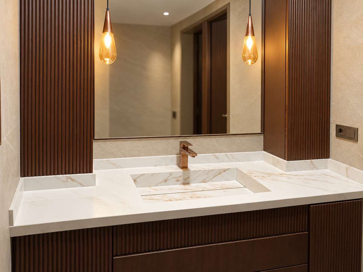 Banyo · Lamar Calacatta Borghini